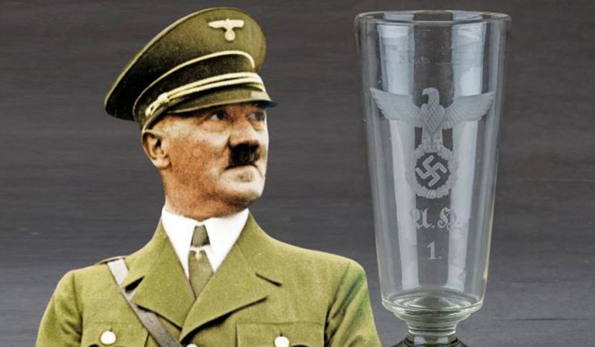 از لیوان شخصی تا ساعت مچی طلای هیتلر در حراج! +عکس