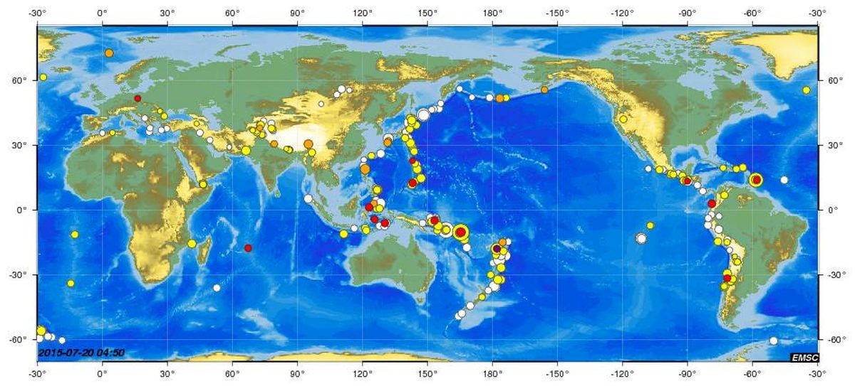 زلزله‌خیزترین نقطه در کره زمین کجاست؟